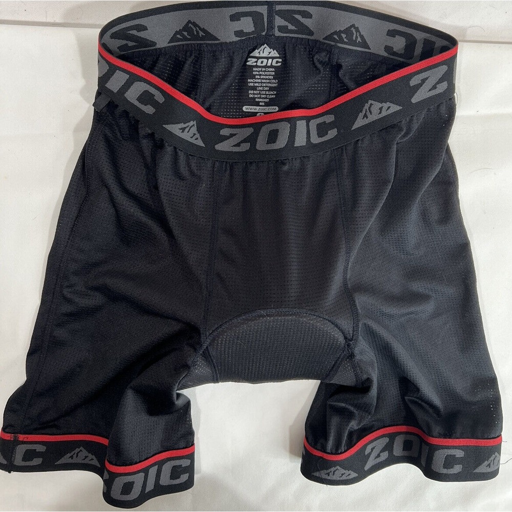 Zoic Mens Padded Cycling Shorts Black Mountain Bike Size S
